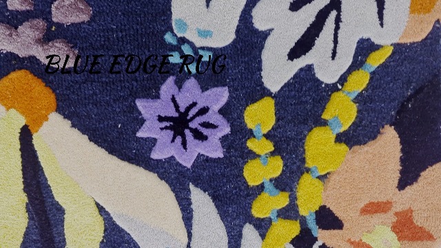 Amazon.com: Blue Edge Rug New Tufted Jardin Rug Handmade
